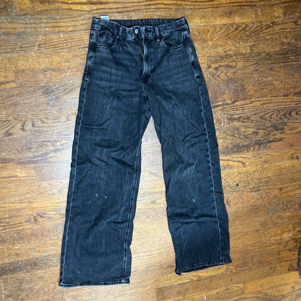 American Eagle Outfitters Black Faded Jeans